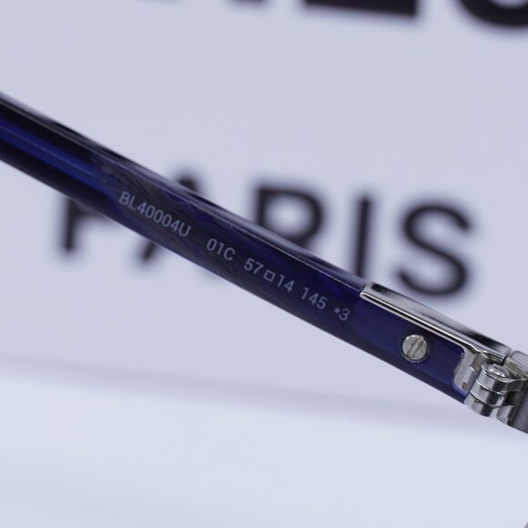 Berluti BL40004U 01C Square Sunglasses - Silver/Blue/Silver Mirror - Picture 5 of 9